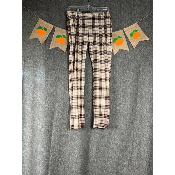 Listicle Medium Womens Plaid Dress Pants - Picture 1 of 7